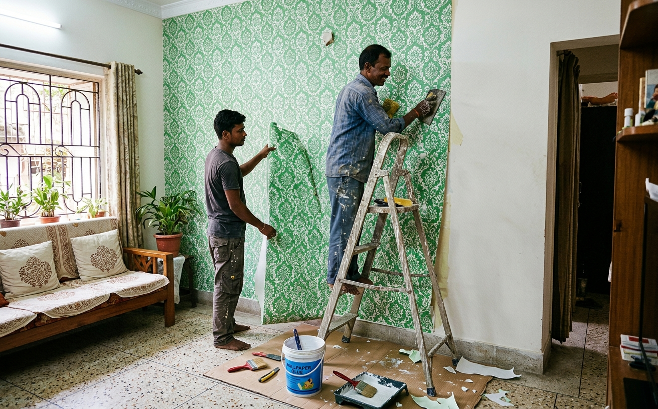 Custom wallpaper installation service