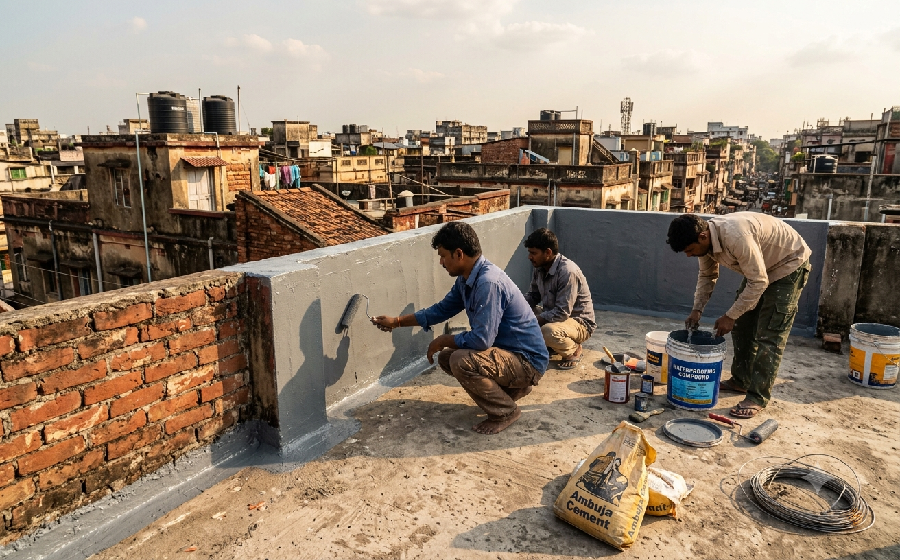 Roof waterproofing service for leakage